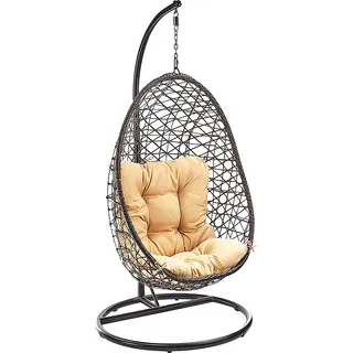 Kobolo Hängesessel Crisscross Braun