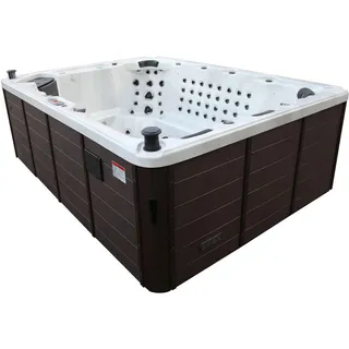 Canadian Spa Company Whirlpool, Weiß, Weiß Hochglanz, Kunststoff, 8-Sitzer, Rechteckig, 228x100x300 cm, Freizeit, Pools und Wasserspaß, Whirlpools