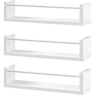 Woltu Wandregal 40 x 12 x 10 cm Weiß