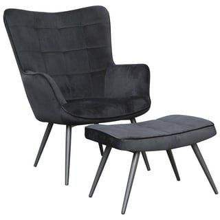 byLIVING Sessel UTA (bestehend aus Sessel und Hocker, in verschiedenen Farben), Sessel: B 72, H 97, T 80 cm / Hocker B 60, H 39, T 41 cm
