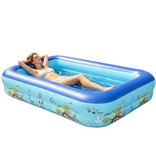 Aufblasbarer Pool | Verstärktes übergroßes Meerestier | Pool für Erwachsene und Kinder,für den Hinterhof Innenbereich Außenbereich Garten Rasen und die Sommer-Wasserparty