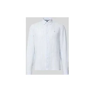 Boss Leinenhemd Regular Fit Blau L