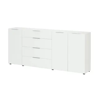 Möbel Kraft Sideboard 226 x 99 x 40 cm Weiß