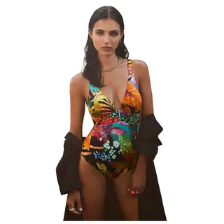 Nuria Ferrer Badeanzug Extravaganter Einteiler (1-St) Modisches Design bunt 38C