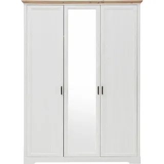 Sconto Drehtürenschrank Jasmin II 164 x 220 x 64 cm Braun/Weiß