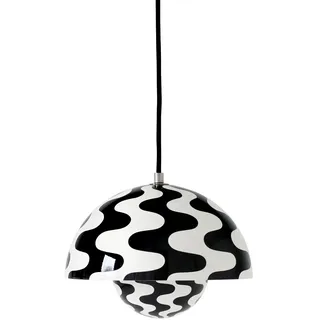 &Tradition - FlowerPot Pendelleuchte VP1, schwarz / weiß