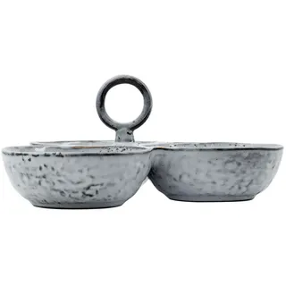 House Doctor - Rustic Servierschalen, grau / blau