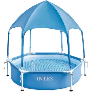 Intex 1,83 m x 38 cm Überdachung Metallrahmen Pool, Aufbaugröße: 1,83 m x 38 cm (28209NP)