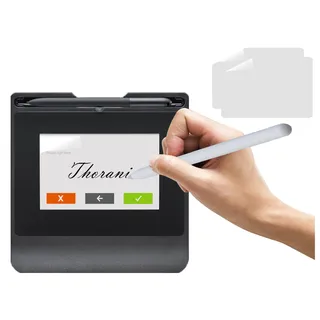 Thorani 2 Stück Paper-Feel Screen Protector für Wacom STU-540, STU-530, STU-520, STU-541, STU-500, & Signature Pad Signotec Gamma - Matte TPU-Folie zum Schreiben wie auf Papier