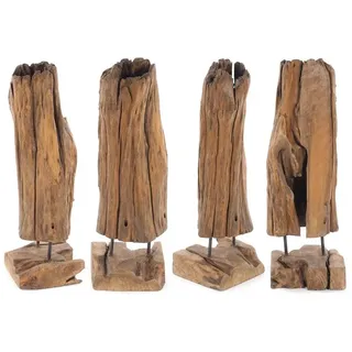 CREEDWOOD Skulptur TREIBHOLZ SKULPTUR, Holz massiv, 80cm, Naturgewachsene Deko Figur beige