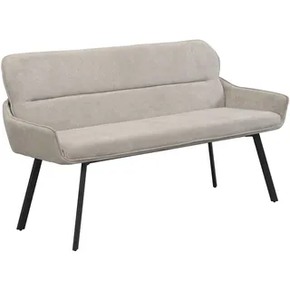 byLIVING Sitzbank Rico Grau 140 x 90 x 62 cm