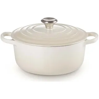 Le Creuset Runder Bräter Signature Ø 20cm - weiß