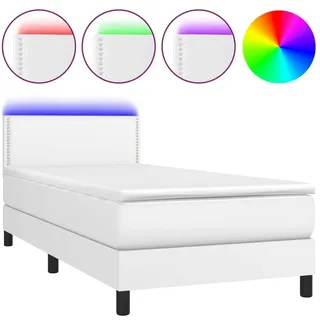 vidaXL Boxspringbett 120 x 200 cm Weiß