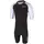 Full Zip Trisuit schwarz/weiß XL