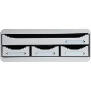 Exacompta Schubladenbox Toolbox 35,5 x 27 x 13,5 cm 4-tlg. grau