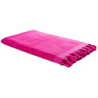 Hamamtuch FROTTIER 2in1 pink, funktionaler Stoffmix, 100% Baumwolle, 90 x 190 cm
