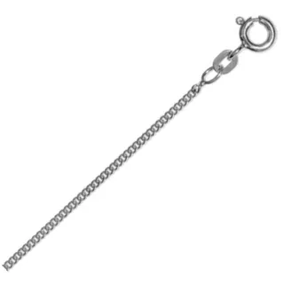 Goldkette ONE ELEMENT "Halskette Panzerkette aus 333 Weißgold Ø 1,4 mm" Gr. 45, silber, Halsketten, Damen, 45, Gold Weißgold 333, Gold, Weißgold 333, Goldkette, Klassisch & stilvoll – ein Begleiter für viele Anlässe