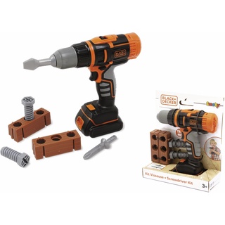 Smoby Black & Decker Spielzeug-Akkuschrauber mechanisch
