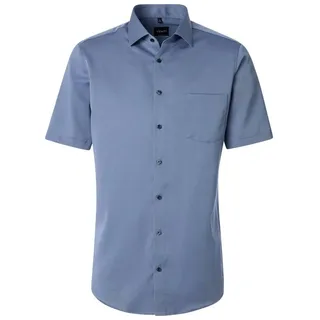 VENTI Kurzarmhemd VENTI Herren Businesshemd Kurzarm Kent Modern-Fit Blau blau 40