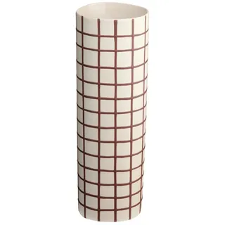 Asa Selection ASA Vase Bordeaux squares 25cm