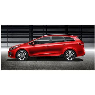 OMAC Frontstoßstange Seitenschweller Sideskirts für Kia Cee'd 2015-2018 Schwarz Glanz 2tlg, 2-St., Langlebig,Einfache Reinigung,Einfache Installation,Rostbeständig schwarz