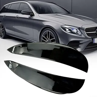 Stoßstange Spoiler Verkleidung Abdeckung für Mercedes Für Benz W213 E Klasse E300 E43 C Klasse C238 2016 2019 (Schwarz)