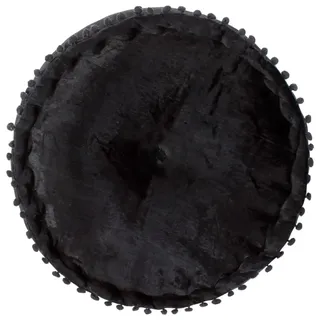 vidaXL Pouf Rund Samt 40 x 20 cm Anthrazit