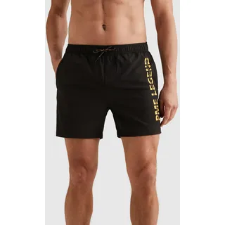 PME Legend Badeshorts AIRFRAME SWIMSHORTS BIG LOGO PRINT Schwarz S