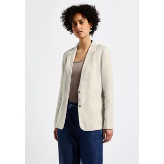 STREET ONE Jackenblazer, mit Revers Kragen, Gr. 36, moonstone sand, , 88543415-36