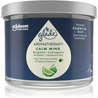 GLADE Aromatherapy Calm Mind Duftkerze Bergamot + Lemongrass 260 g