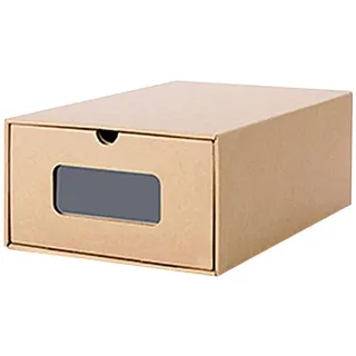 Ritapreaty Karton Schuh Aufbewahrungsboxen, Schublade Sichtbare Aufbewahrungsbox Umweltfreundliche Faltbare Kraft Karton Schuhbox