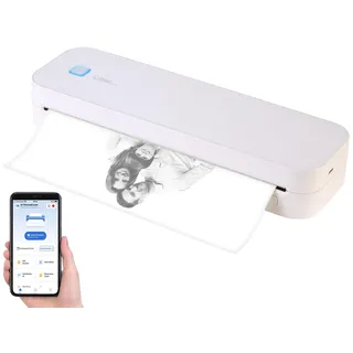 Callstel Mobiler Akku-Thermodrucker Weiß
