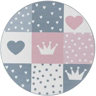 Paco Home Eliz 391 Kinderteppich 160 x 160 cm Rosa