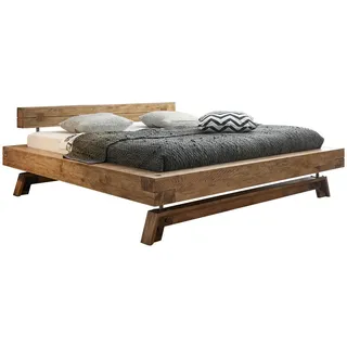 Hasena Bett, Eiche, Holz, Wildeiche, massiv, 200x200 cm, Über- und Sondergrößen erhältlich, in verschiedenen Holzarten Größen erhältlich, Schlafzimmer, Betten, Doppelbetten