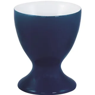 KAHLA 207401A70307X Pronto Colore Eierbecher mit Fuß royal Blue|dunkelblauer Eierhalter aus Porzellan