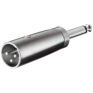 goobay XLR Adapter 3-polig XLR Stecker auf 6.35mm mono