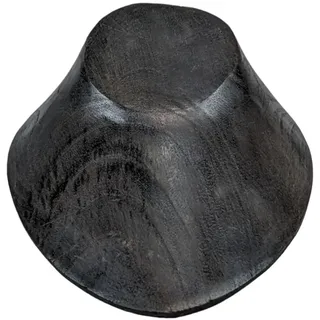 Artisanal 'Büste Etagere Halskette aus Holz Finish schwarz Vintage