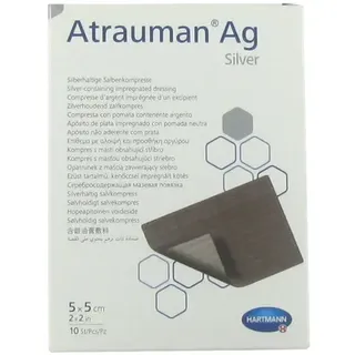 Hartmann Atrauman Ag Silberhaltige Salbenkompressen Steril 5x5cm Stück 10 (4995713)
