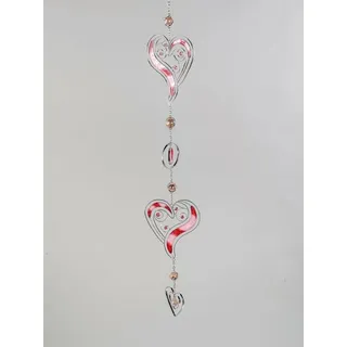 formano Fensterdekoration Herzhänger rosa, ca. 60 cm rosa