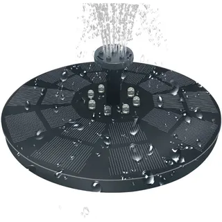 3-watt-solarbrunnen, Solar-gartenbrunnen Mit 7 Düsen, Solar-teichpumpe Für Vogeltränken, Teiche, Schwimmbecken, Terrassen Und Gartendekoration