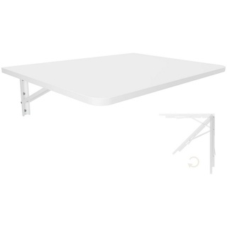 KDR Produktgestaltung Klapptisch 70x50 Wandklapptisch Esstisch Küchentisch Schreibtisch Wand Tisch, Weiß weiß