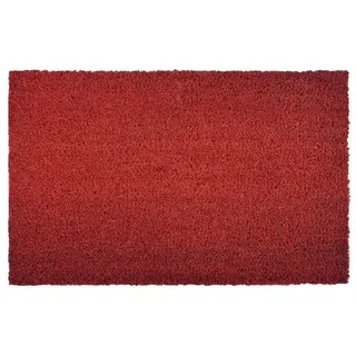 Floordirekt Fußmatte Premium-Kokosmatte Rot, Erhältlich in vielen Größen, Schmutzfangmatte, rechteckig, Höhe: 17 mm, Stärke: 17 mm rot 200 cm x 150 cm x 17 mm