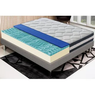 Matratze 140x200 cm, Höhe 25 cm, Visco-Matratzen, H2, Ergonomisch 9-Zonen