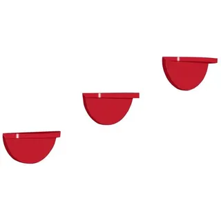 Hti-Living Wandregal Altona 943 3er Set 3 x 20 x 20 cm Rot