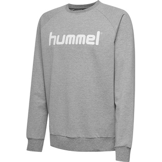Hummel Herren Hmlgo Cotton Logo Sweatshirt, Grey Melange, XXL EU