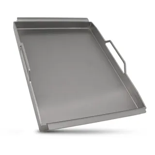 babossa Plancha 43,4 x 32 cm Edelstahl Silber/Weiß