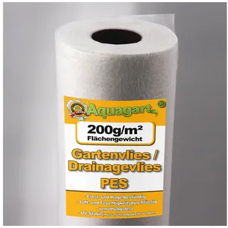 Aquagart Geotextilvlies 47,5m2 Unkrautvlies 200g 1,9m