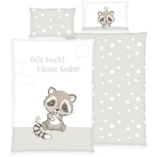 Baby Best Babybettwäsche BABY BEST "Kleiner Räuber", bunt, B/L: 100cm x 135cm, 1 Stk., 1 Stk., Renforcé, B/L: 40cm x 60cm, 2 Stk., Renforcé, Obermaterial: 100% Baumwolle, Bettwäsche, mit liebevollem Motiv