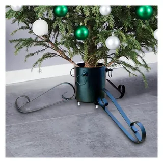 vidaXL Christbaumständer Grün 58x58x21 cm