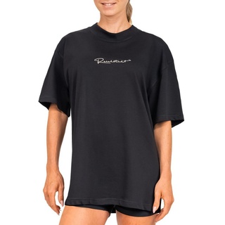 Reichstadt Oversize-Shirt Casual Oversize Shirt 23RSW044 Black XXL mit Stitching am Kragen schwarz